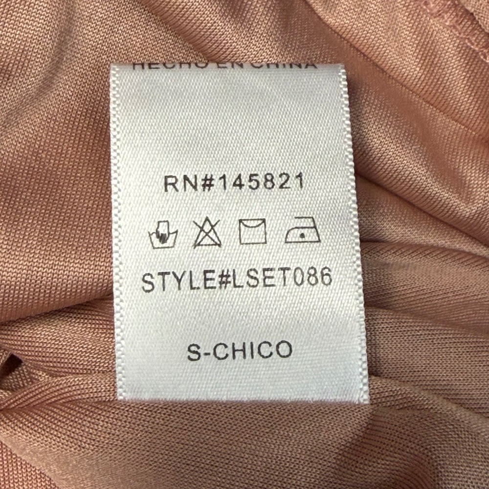 Listicle Textured Tiered Skirt S Dusty Rose Elastic Waist LSET086 - Picture 5 of 5